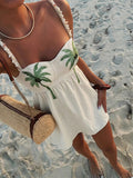 Ure Wave Women's Cute White Summer Tropical Beach Vacation Holiday