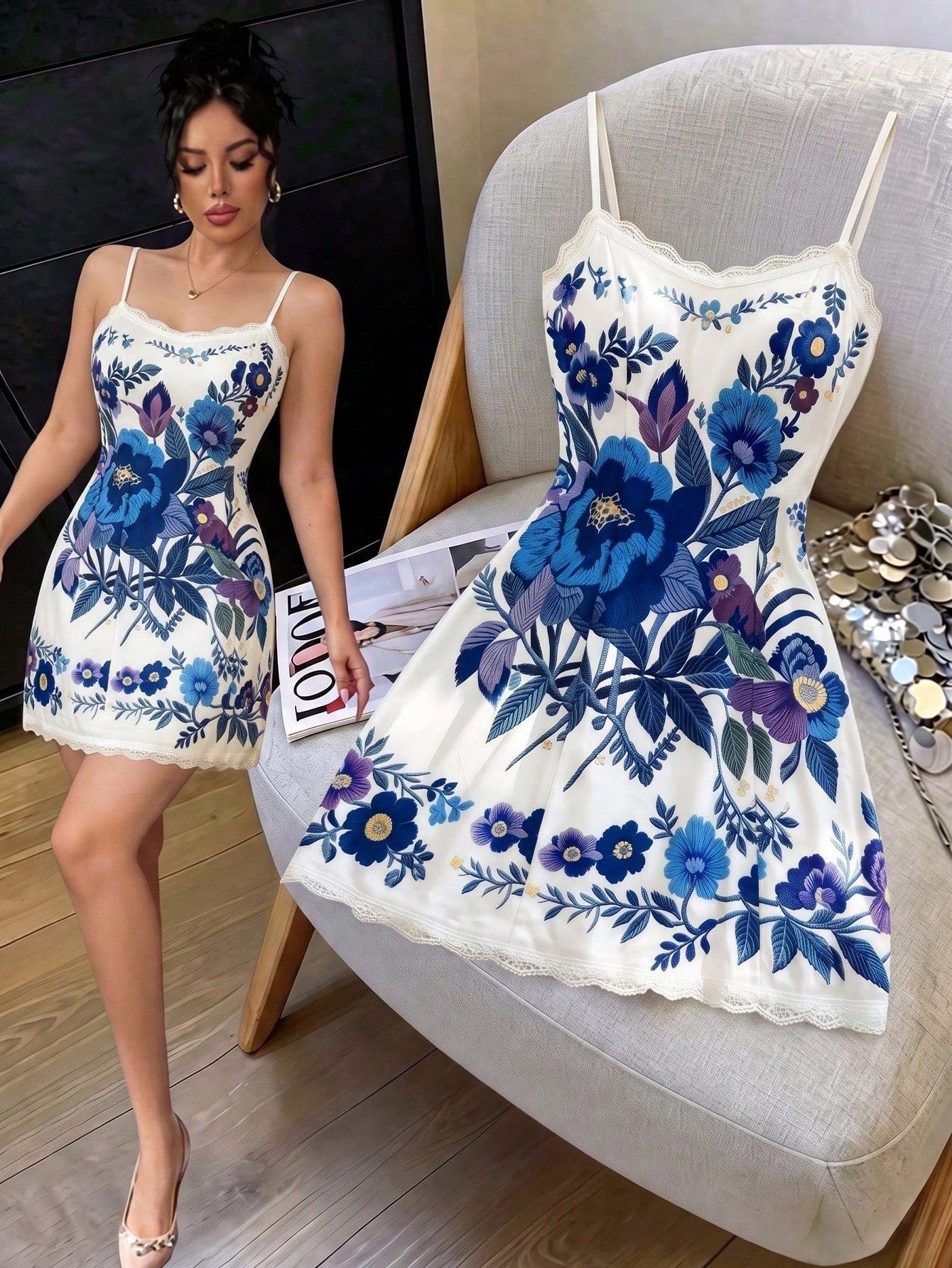 GlowEve Women's Sleeveless Spaghetti Strap Cinched Waist Summer Beach