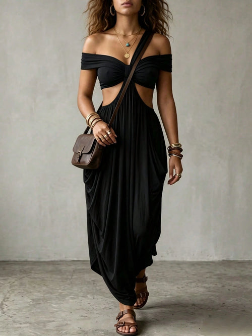 2025 Summer New Fashion Women's Sexy Strapless Slim-Fit Solid Color Sheer Mesh Dress