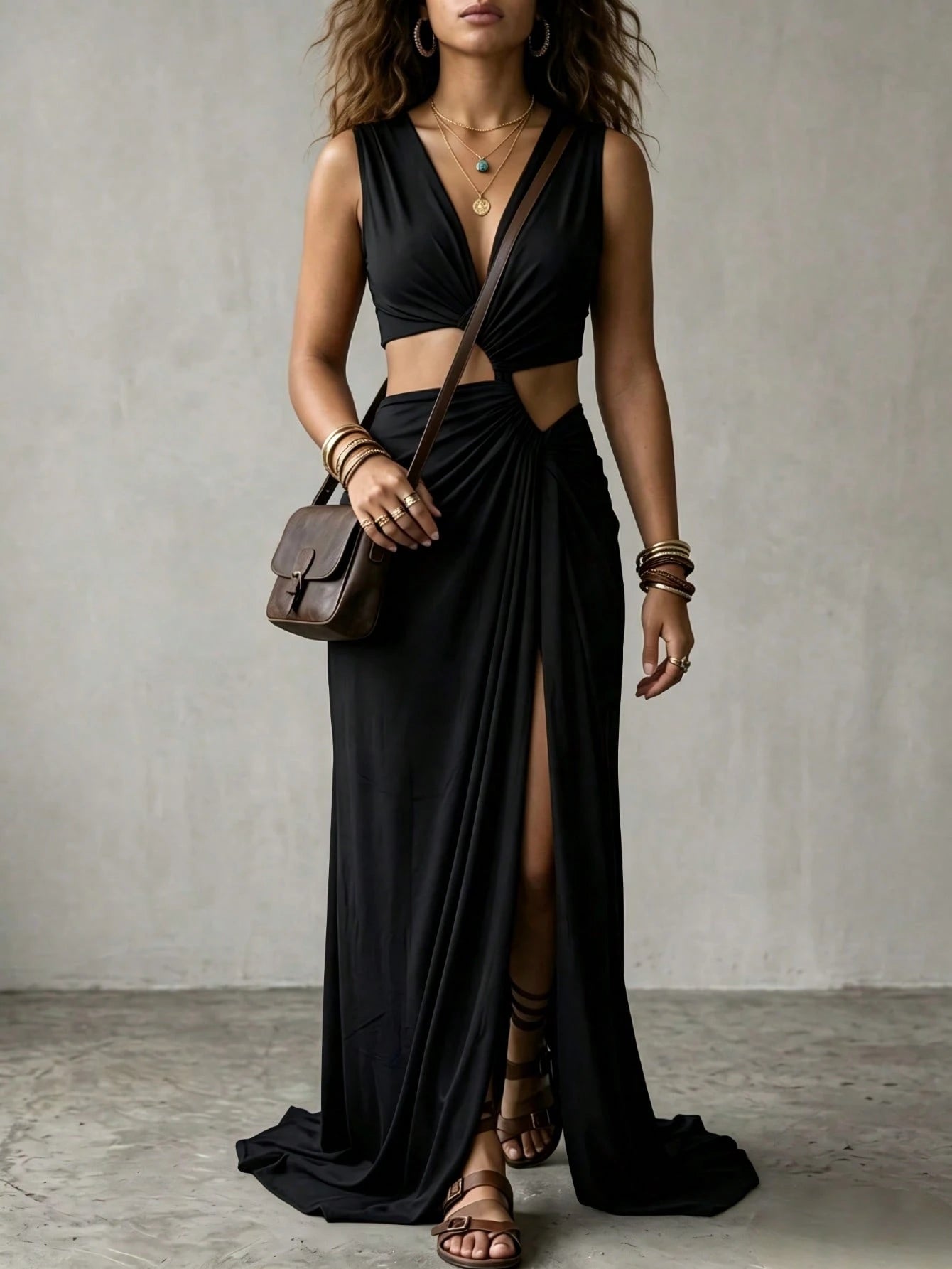 2025 Summer New Fashion Women's Sexy Strapless Slim-Fit Solid Color Sheer Mesh Dress - image 18