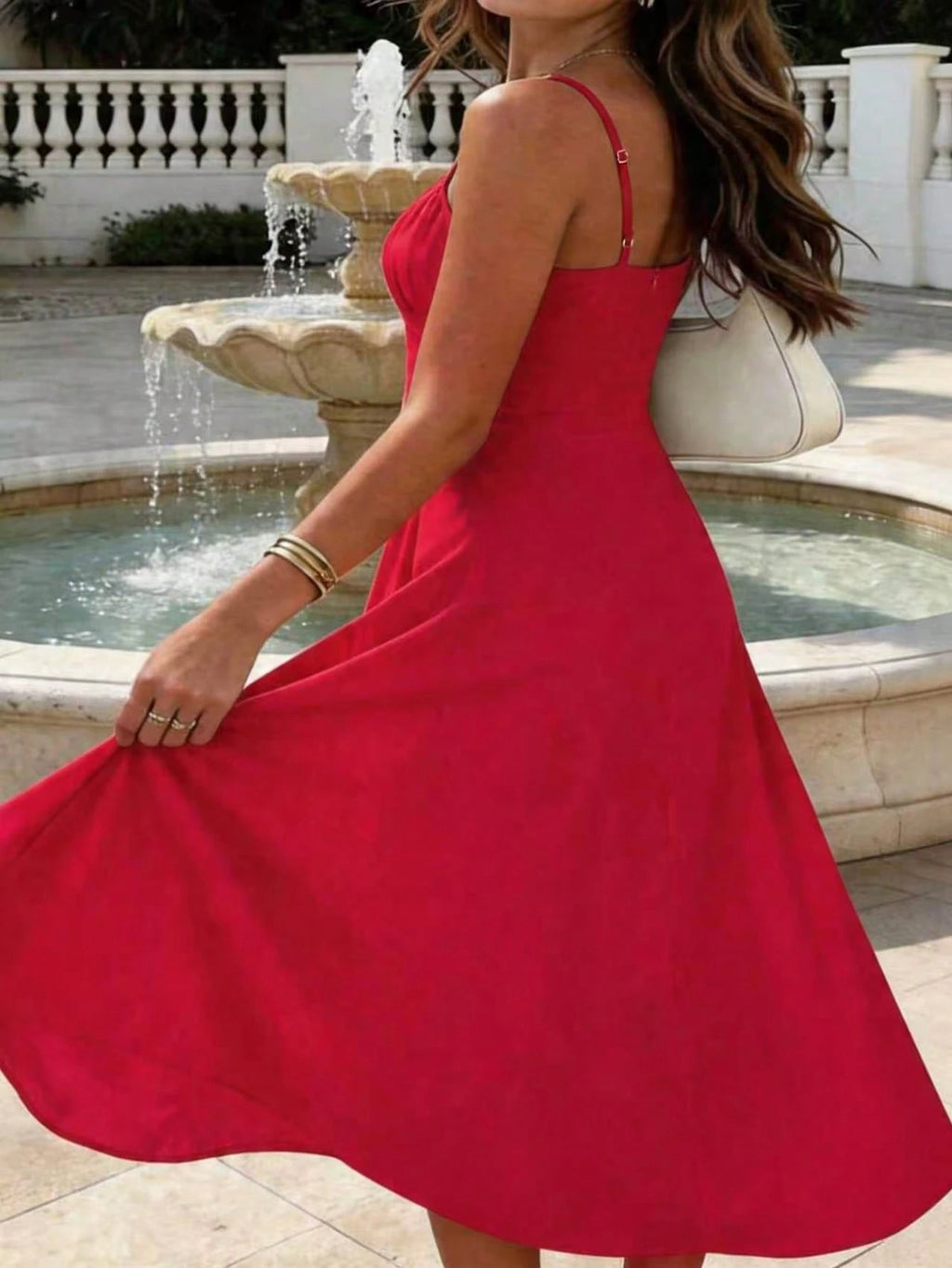 Women's Backless A-Line Holiday Casual Dress, Sexy Romantic Design Suitable For Valentine's Day Elegant - image 3