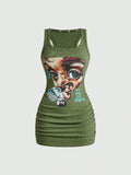 Street Life Women's Retro Baddie Unisex Streetwear Angel Face Print