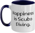 Happiness Is Scuba Diving Quote Ceramic Mug