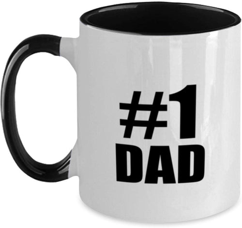 #1 Dad Bold Number One Dad Gift Ceramic Mug