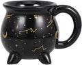 Starry Cauldron Mug with Gold Constellations Ceramic Mug
