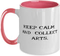 Keep Calm and Collect Art Holiday Mug