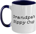 Brilliant Grandpa's Sippy, Grandpa From Grandson Christmas Ceramic Mug