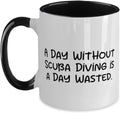 Day Without Scuba Diving Is A Day Wasted Ceramic Mug