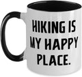 Hiking Is My Happy Place Ceramic Mug