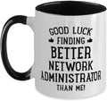 Network Administrator Funny Black Gifts Ideas For Birthday Or Mug
