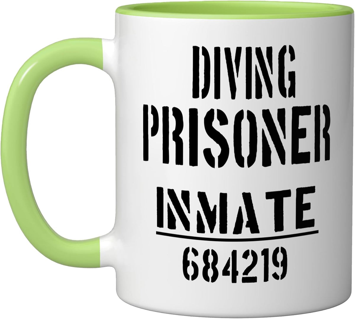 Diver Prisoner Lazy Halloween Costume Ceramic Mug
