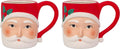 Jolly Santa Face Christmas Ceramic Mug