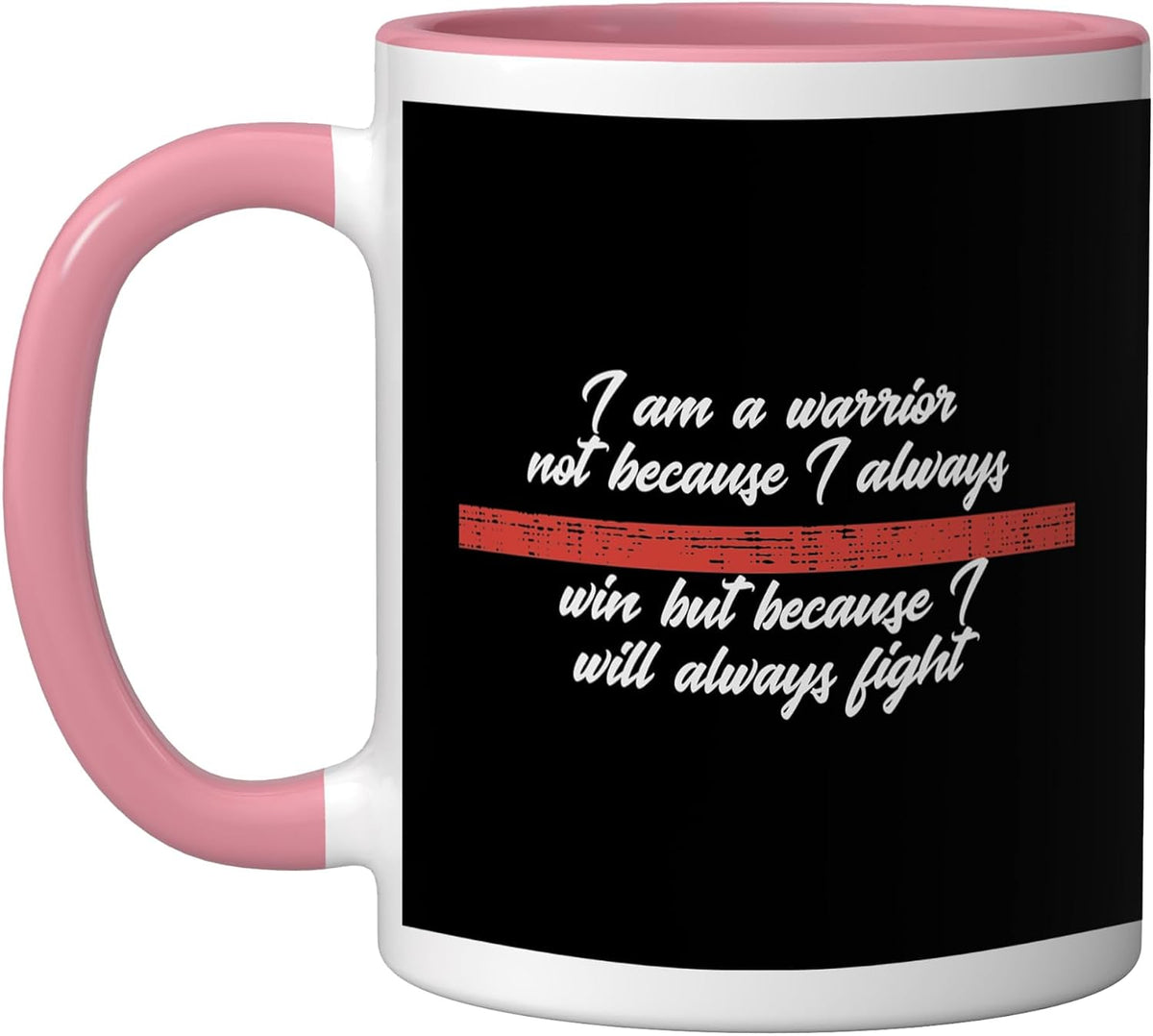 I Am A Warrior Firefighter Quote Ceramic Mug