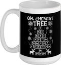 Christmas Oh Chemist Tree Shirt Ho Chemistry Student Ceramic Mug