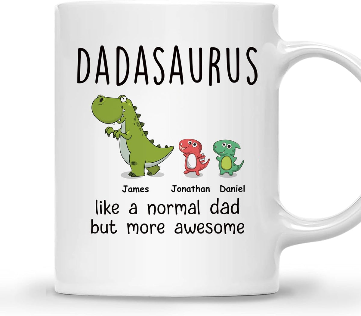 Gossby Personalized Dadasaurus For Dad - Custom Gift For Dad From Mug