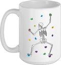 Skeleton Climbing Walls Boulder Bouldering Boulderer Ceramic Mug