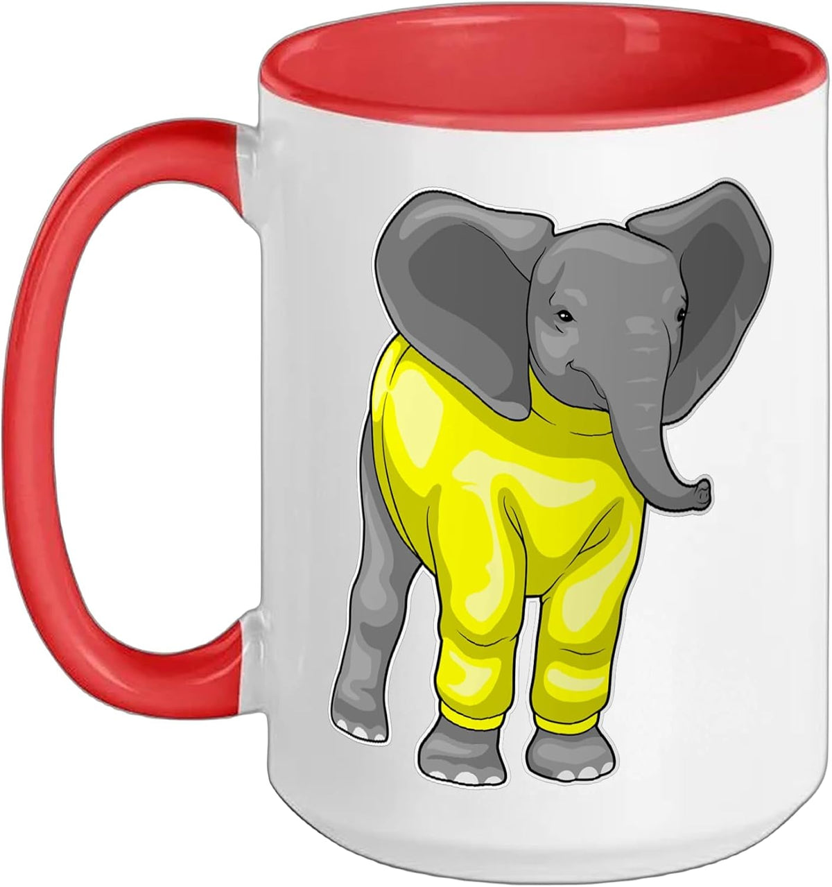 Elephant Winter Ceramic Mug