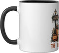 Smiling Pumpkins Cemetery Halloween Ceramic Mug
