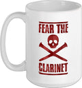 Fear The Clarinet Halloween Clarinetist Graphic Ceramic Mug