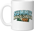 Summit Snack Captain Winter Hiking Group Ceramic Mug