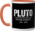 Pluto Never Forget Shirt Astronomy Science Christmas Ceramic Mug