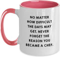 Funny Inspirational Chef Christmas Ceramic Mug