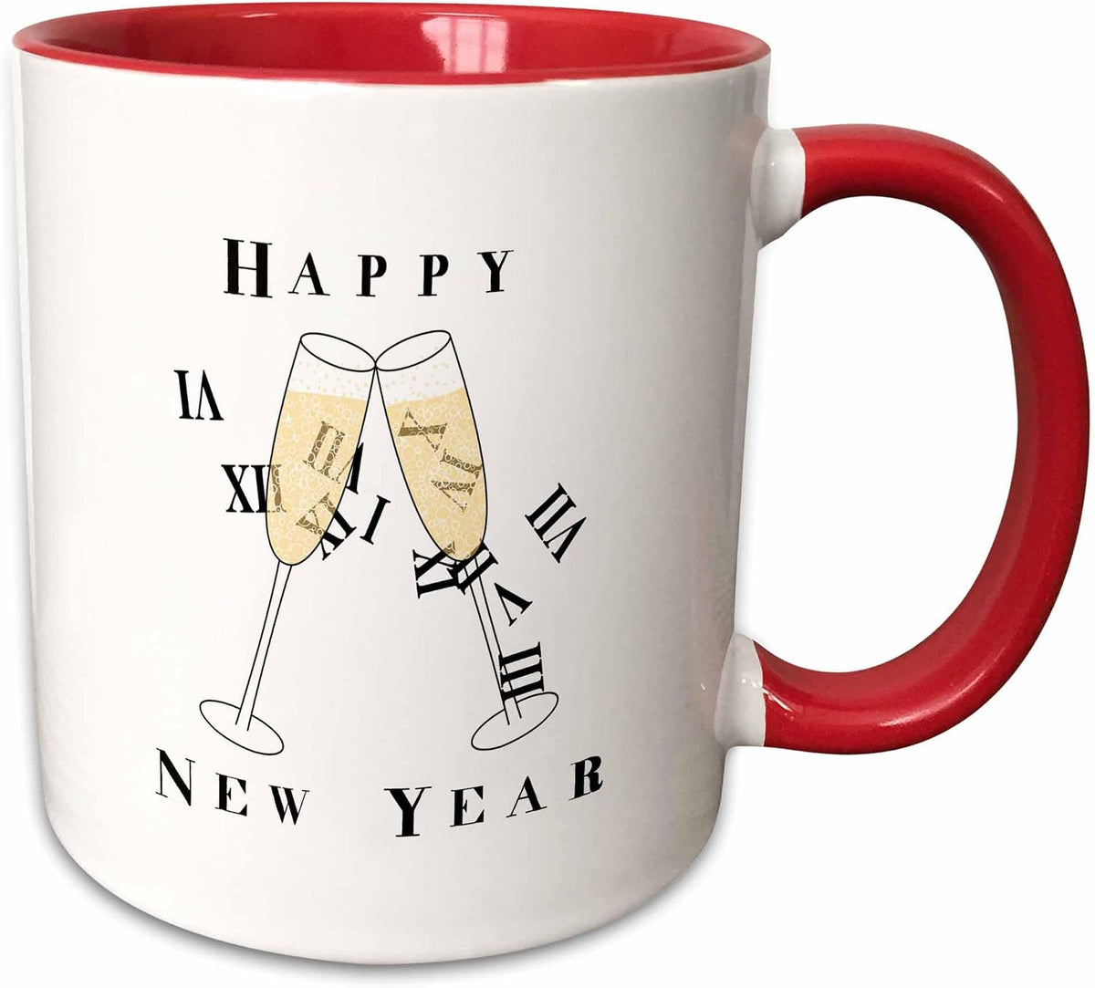 Champagne New Year Ceramic Mug