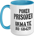 Poker Prisoner Halloween Costume Ceramic Mug