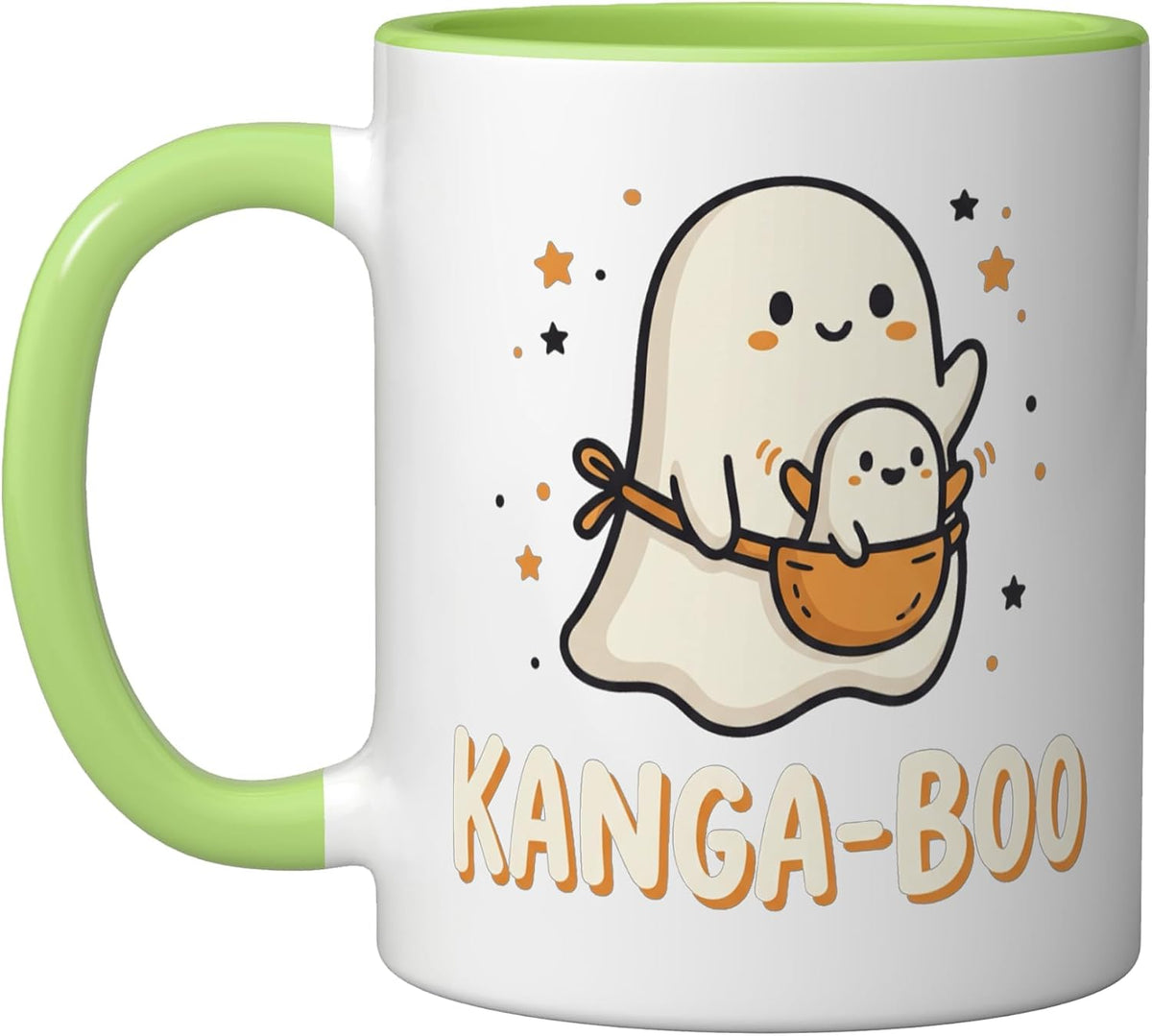 Kanga-Boo Mama Ghost Kawaii Halloween Ceramic Mug