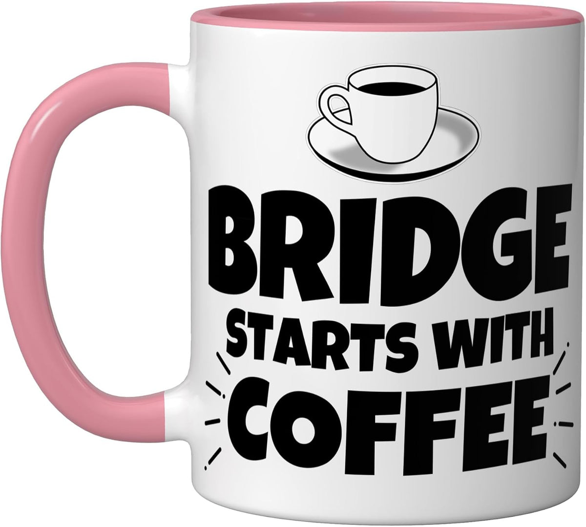 Bridge Starts With Coffee Ceramic Mug