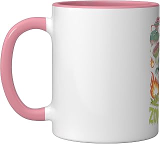 Zombie Saurus Dinosaur Halloween T Rex Humor Design Ceramic Mug