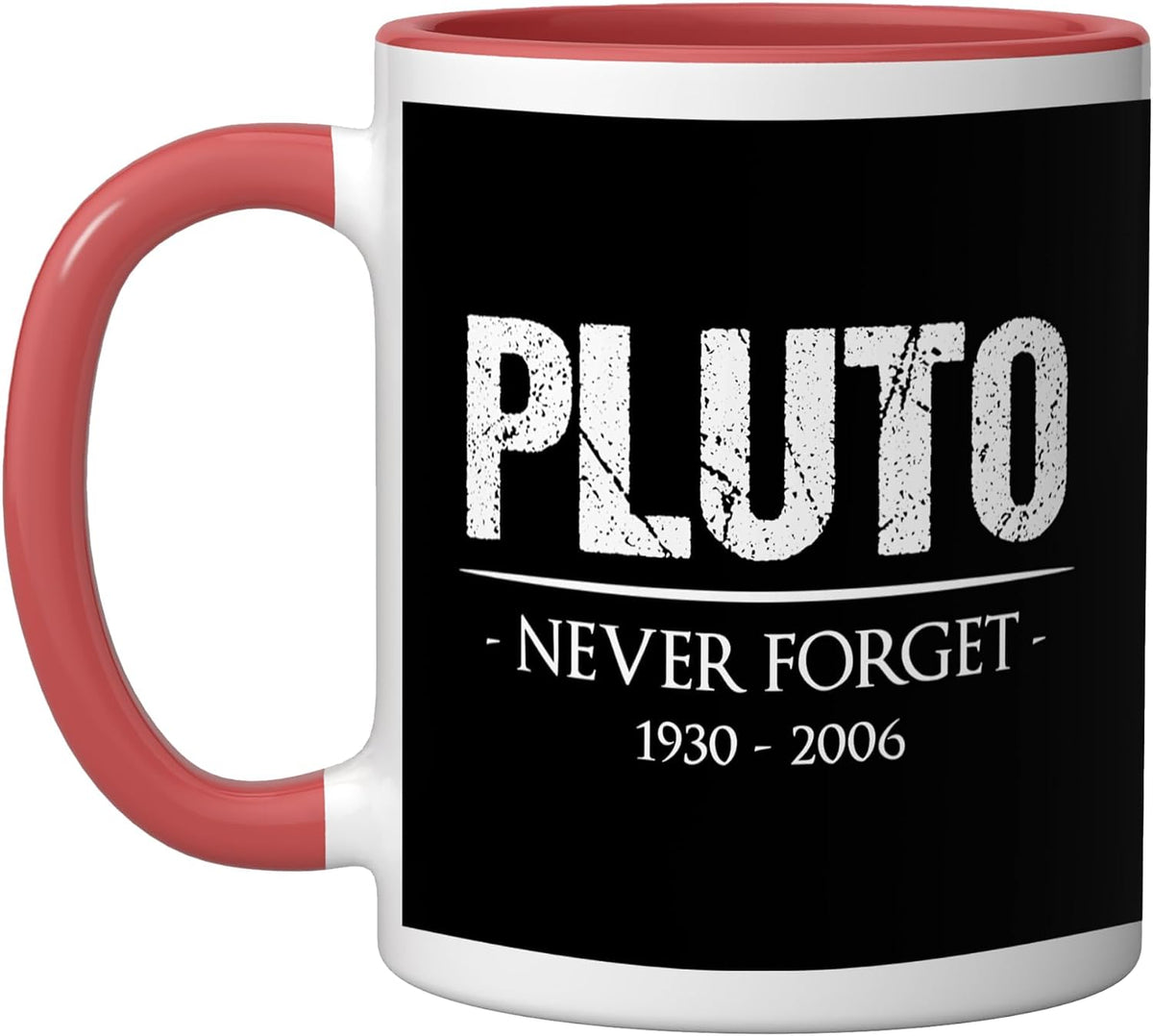 Pluto Never Forget Astronomy Science Christmas Ceramic Mug