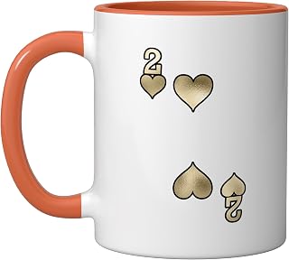 Hearts Playing Card Halloween Costume Glam Ceramic Mug