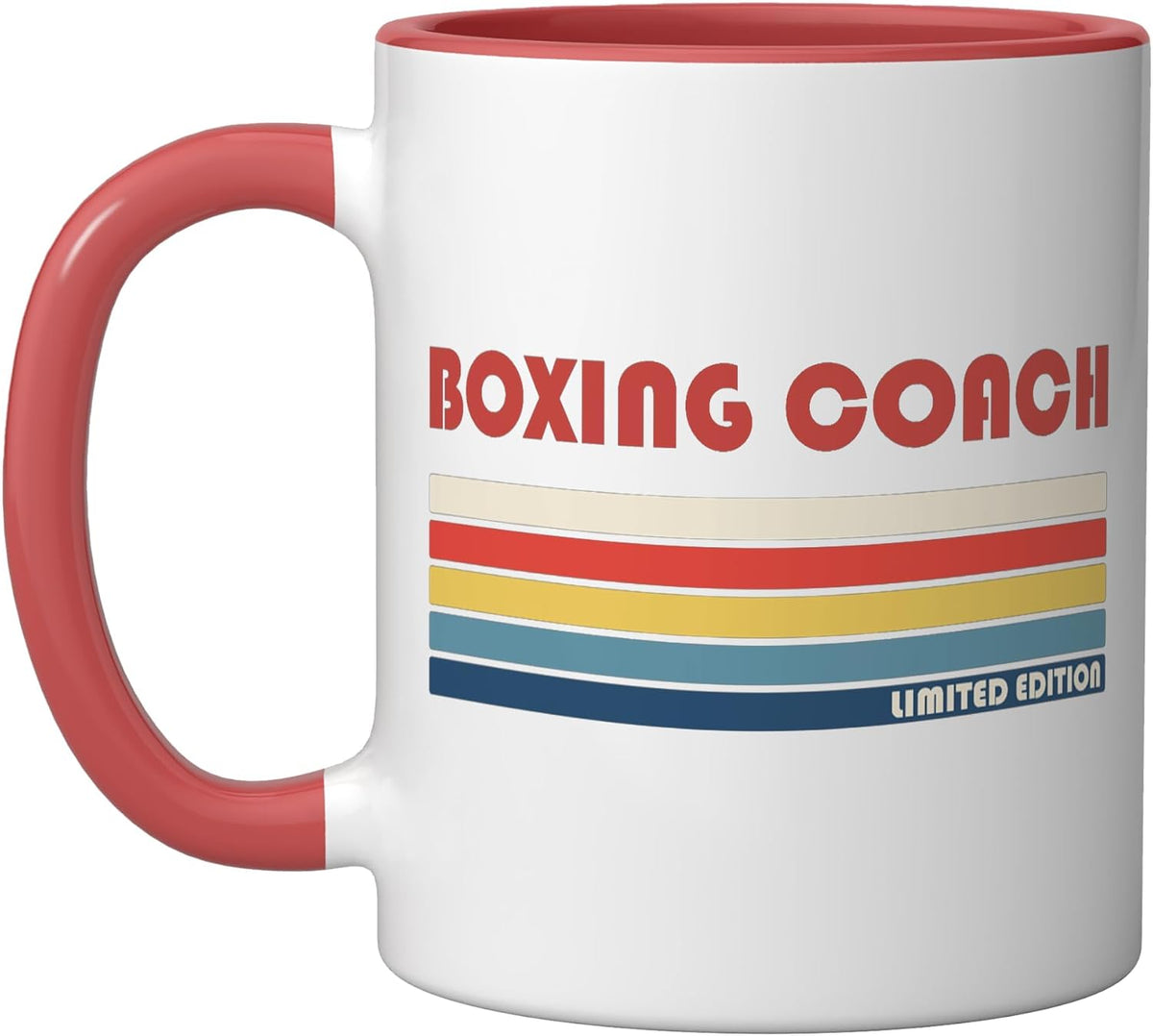 Boxing Coach Limited Edition Retro Stripes Ceramic Mug