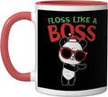 Floss Like A Boss Christmas Panda Animal Boy Girl Ceramic Mug