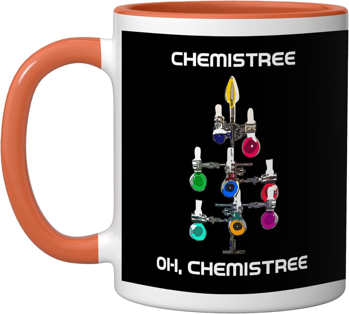 Chemistree Oh Chemistree Science Christmas Tree Chemist Ceramic Mug