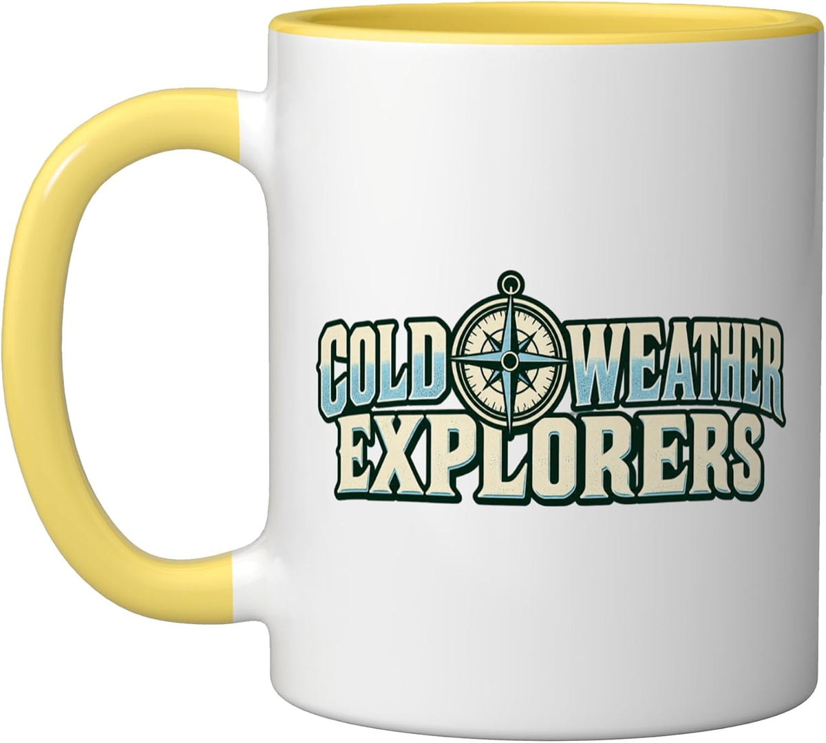 Cold Weather Explorers Winter Hiking Group Ceramic Mug