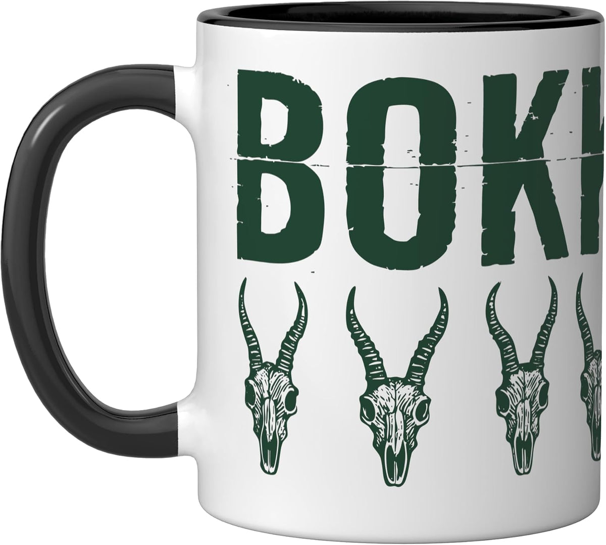 Bokke Springbok Skulls South African Lekker Braai Ceramic Mug