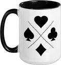 Bridge Player Graphic Card Game Contract Bridge Ceramic Mug