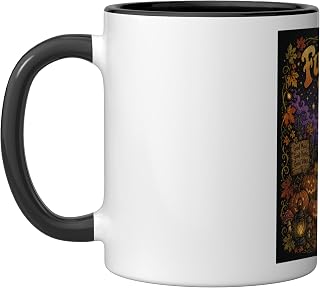 Funky Fall Vibes Skeleton Campfire Ceramic Mug