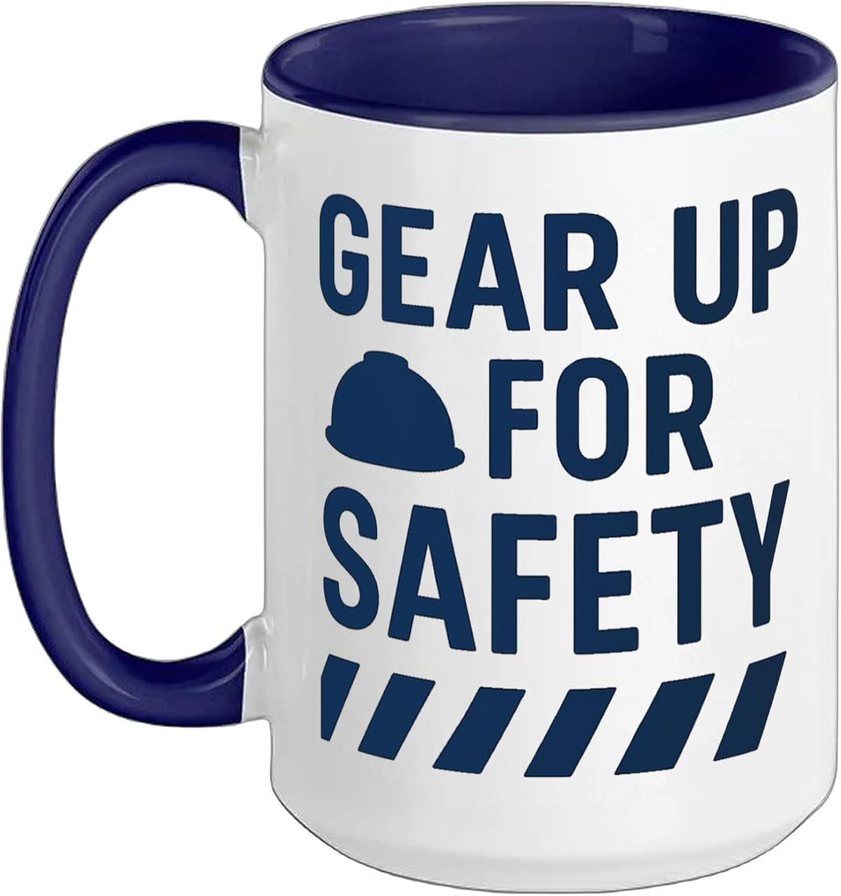 Gear Safety Year Motivational Safety Awareness Dark Ceramic Mug