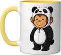 Kawaii Monkey In A Panda Costume For Girls Kids Panda Halloween Mug