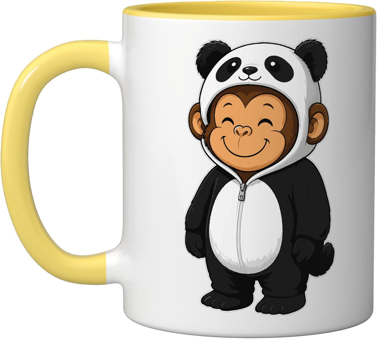 Kawaii Monkey In A Panda Costume For Girls Kids Panda Halloween Mug