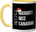 Naughty Nice Canadian Santa Canada Christmas Ceramic Mug