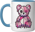 Pastel Goth Creepy Cute Melting Plushie Halloween Ceramic Mug