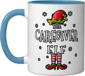Caregiver Elf Squad Funny Christmas Ceramic Mug