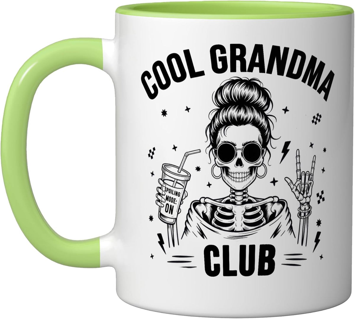 Grandma Skull Rocker Grandma Light Ceramic Mug