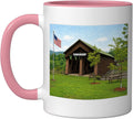 Blenheim Covered Bridge Color Ceramic Mug