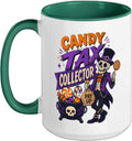 Candy Tax Collector Skeleton Halloween Trick or Treat Ceramic Mug