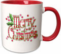 And Striped Merry Christmas Ceramic Mug